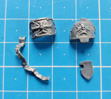Marshal Bits Shoulder Pads Gravis Black Templars Primaris Space Marines 40k Bitz