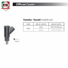 Adaptateur Far 1822 Attaque 10X1,25 Filet Droit Noir