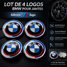 Lot de 4 logos BMW 68mm pour