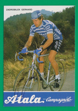 CYCLISME carte cycliste ZADROBILEK GERHARD équipe ATALA Campagnolo 1984 Signée