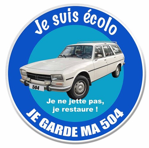 Sticker suis ecolo garde - je,
