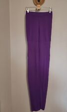 SARAH PACINI : PANTALON FINE MAILLE VIOLET EXTRA LONG HAUT TISSAGE SHORT PANT