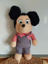 Peluche Doudou MICKEY MOUSE salopette vintage Disney Clodrey