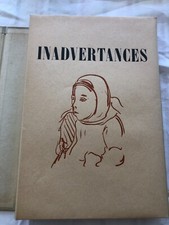 Inadvertances. Préface de Marie Mauron. Gravures originales de René Seyssaud.