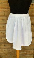 Ancien tablier de serveuse en coton blanc poche intérieure  N° 5