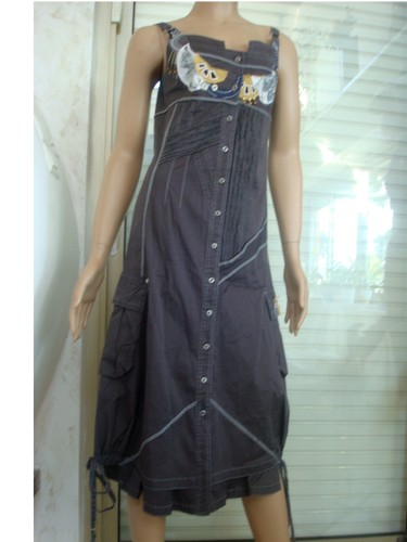 Sublime robe marron leslie - marron,