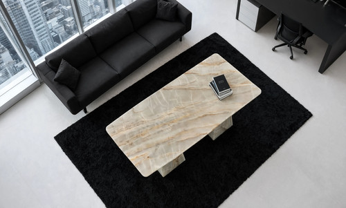 Modern white onyx coffee - modern,