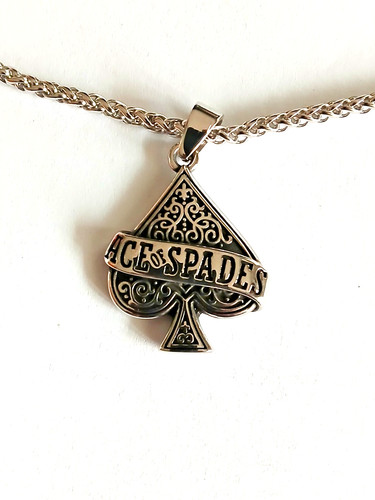 Ace spades pendentif avec - pendentif,