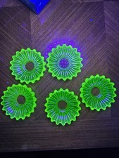 Rare Lot 5 Bobèches Cristal