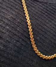 COLLIER SAUTOIR collier  VINTAGE good plaqué or