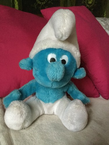 Peluche schtroumpf vintage - schtroumpf,