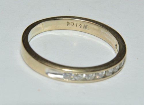 Solide 14k blanc channel - 14k,