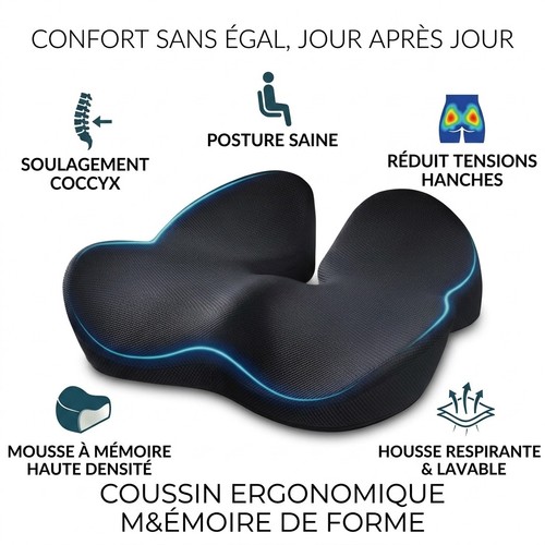 Coussin ergonomique mousse - coussin,