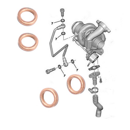 Kit joints vis banjos pour - vis,