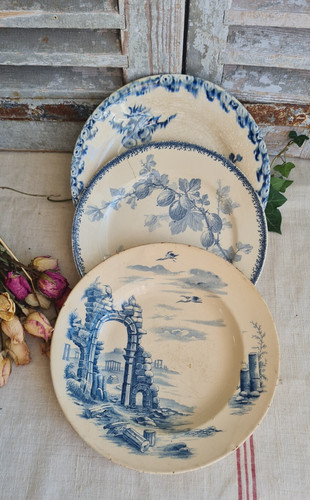 Anciennes assiettes terre - 3,
