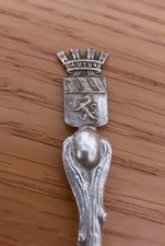 Cuillère Collection Ecusson Autun Grain De Café Métal Argenté