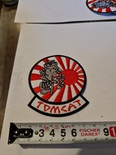 Patch Écusson Thermocollant Brodé Tomcat Japon Drapeau 8 Cm