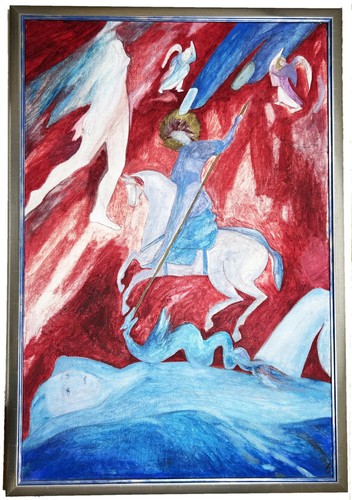 Heiliger georg surrealisme - heiliger,
