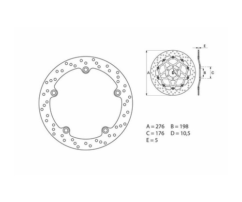 Disque frein brembo - frein,