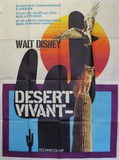"DÉSERT VIVANT (THE LIVING DESERT)" Affiche ressortie 70's (Walt DISNEY) 120x160