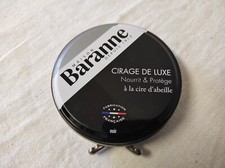 BARANNE Boîte de Cirage de Luxe Noir à la Cire d'Abeille - 75 ml