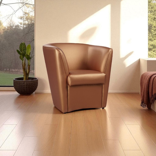 Fauteuil éco cuir bronzo - fauteuil, en