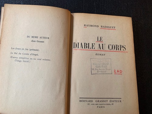 Livre rare diable - -, au