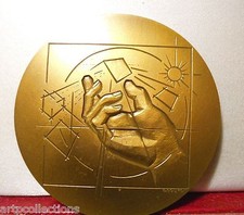 1989 MÉDAILLE LOGEMENT RP BRONZE FLORENTIN MODERN ART MEDAL