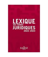 Lexique des termes juridiques