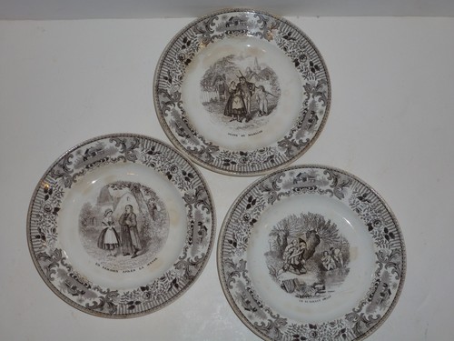 Antique 19th set 3 - set, geoffroy