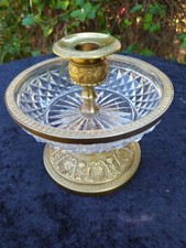 Centre de table en cristal et