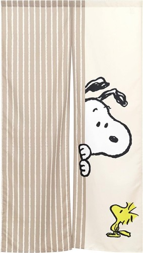 Rideau japonais noren - japonais, "snoopy"