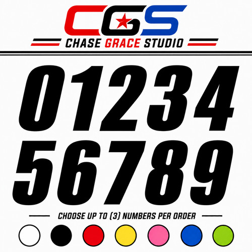 Custom racing number - custom, vinyl