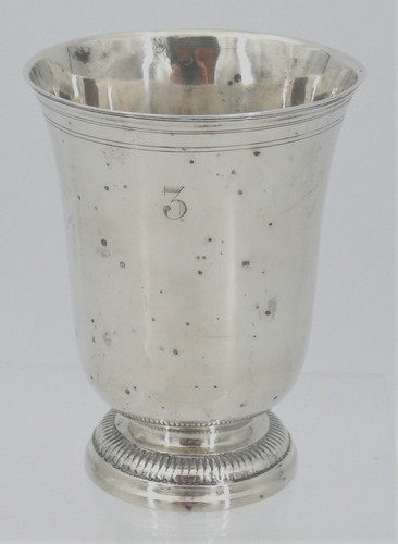 Timbale argent massif xviiie - timbale,
