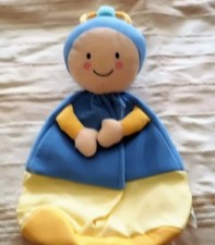 DOUDOU. RANGE PYJAMA/COUCHES/JOUETS DMC.TOILE AÏDA JAUNE A BRODER POINT DE CROIX