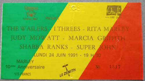 Billet reggae ticket the - billet,