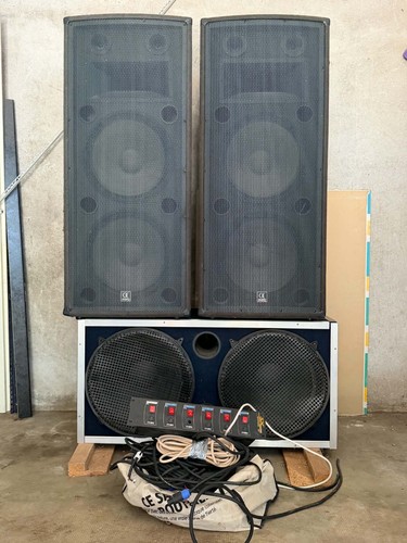 Paire enceintes audio phony - d'enceintes,