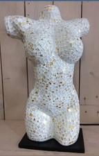 Lampe buste femme mosaique