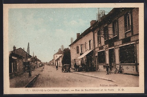 Cpa brienne château rue - brienne-le-château,,