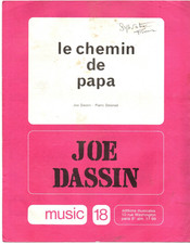 Partition cht pn acc gt GF 1969 - Joe DASSIN - Le chemin de papa