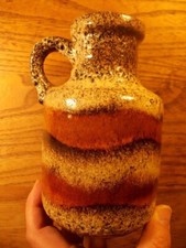 Superbe céramique SCHEURICH 414 WEST GERMANY 1960 pichet fat lava rare design