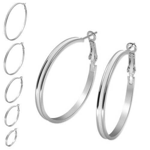 Classique inox créoles - inox, en