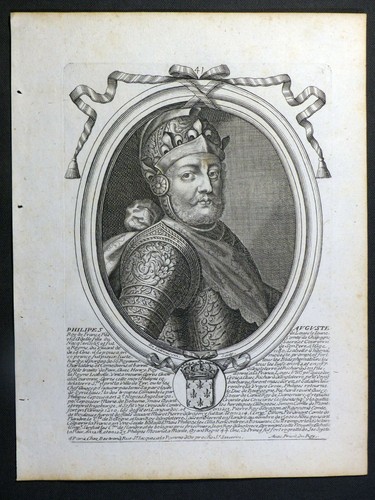 Gravure portrait roi france - gravure,