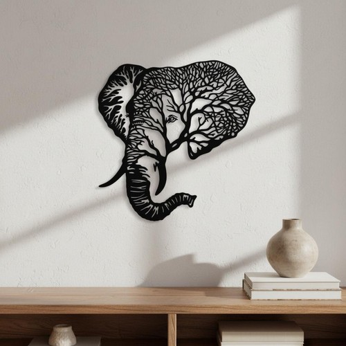 Décoration éléphant fer - décoration, en