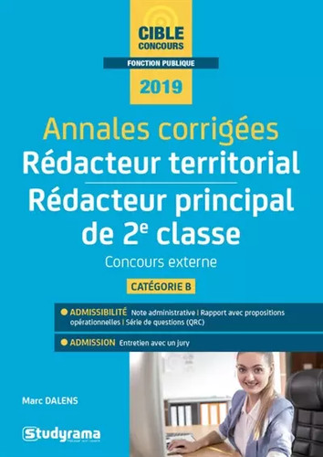 Annales corrigées rédacteur