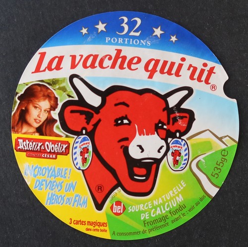 Etiquette fromage vache qui - etiquette,