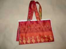 Sac trousse de maquillage de toilette 2 compartiments en tissu soyeux satiné BE