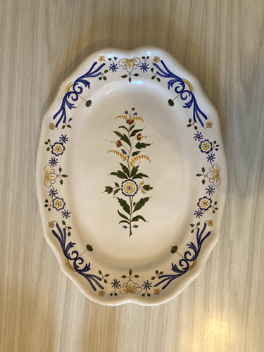 Très grand plat - faience, de