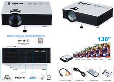 X Projecteur TV Uc40 130" Vidéoprojecteur Full HD Home Cinéma VGA USB SD AV Linq