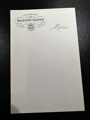 Rare menu vierge champagne - rare,